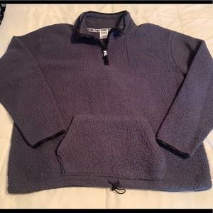 Dark Grey Victoria’s Secret PINK Sherpa, L